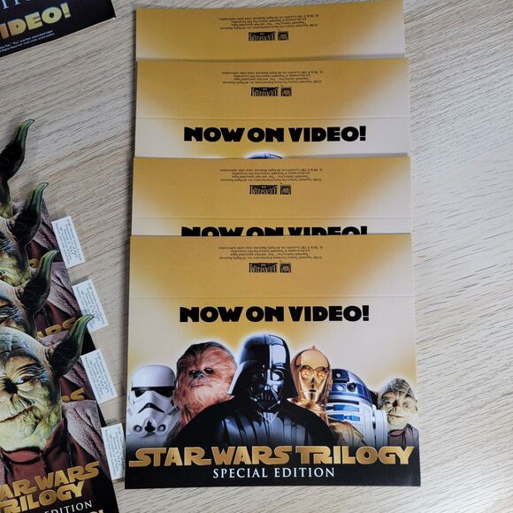 Vtg 90s Star Wars Trilogy Special Edition Movie Promo Video Store Topper Display - Picture 11 of 15